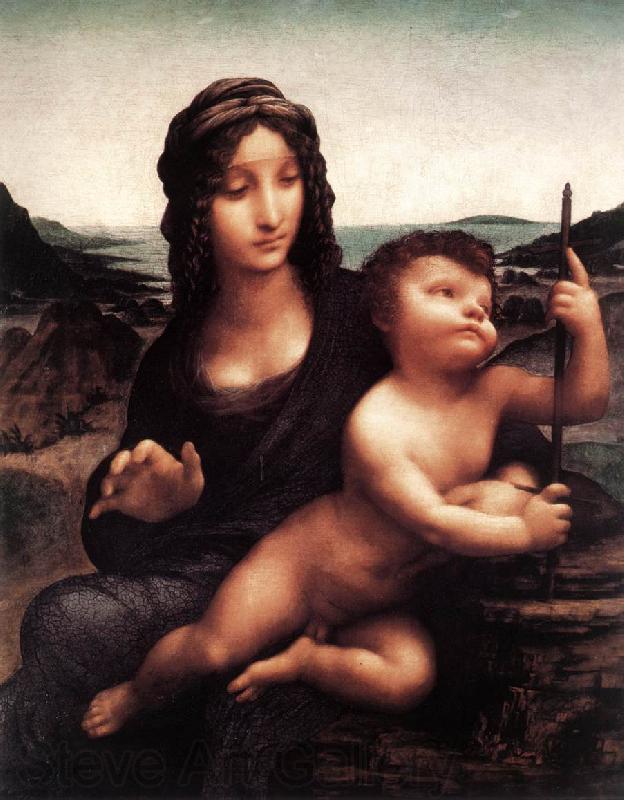 LEONARDO da Vinci Leda (detail) ghk Norge oil painting art